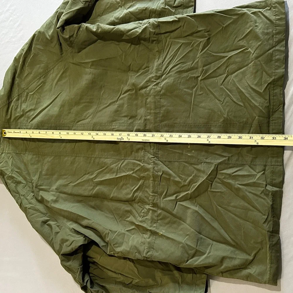 London Fog Field Jacket Mens Large Regular Olive Green Good Utility Military